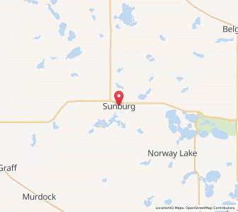 Map of Sunburg, Minnesota