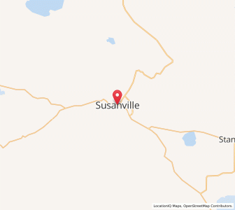 Map of Susanville, California