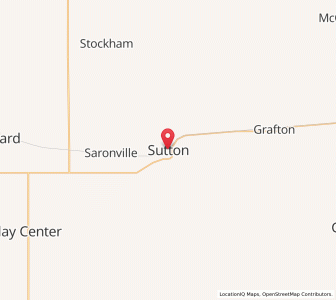 Map of Sutton, Nebraska
