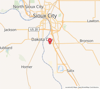 Map of Sioux Gateway Airport / Brigadier General Bud Day Field - SUX, Iowa