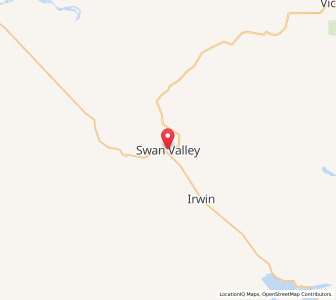Map of Swan Valley, Idaho