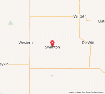 Map of Swanton, Nebraska