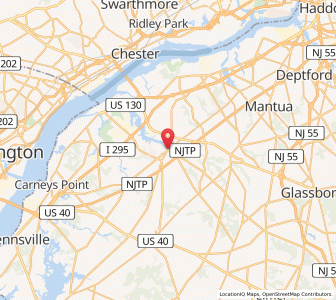 Map of Swedesboro, New Jersey