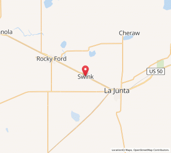 Map of Swink, Colorado