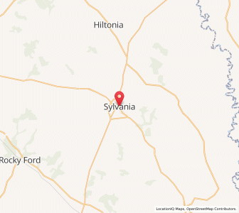 Map of Sylvania, Georgia