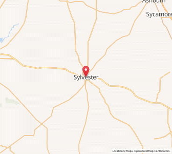 Map of Sylvester, Georgia
