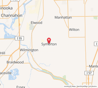 Map of Symerton, Illinois