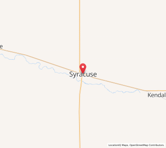 Map of Syracuse, Kansas