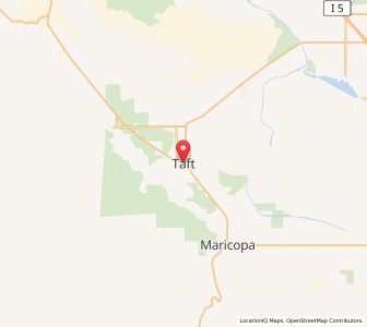 Map of Taft, California