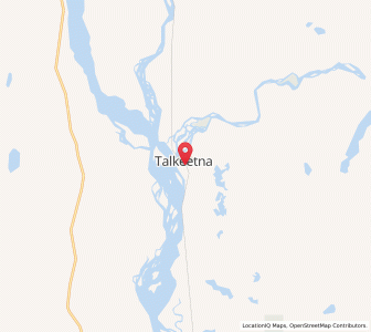 Map of Talkeetna, Alaska