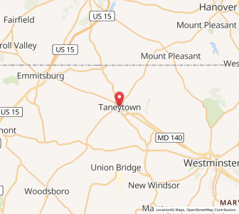 Map of Taneytown, Maryland