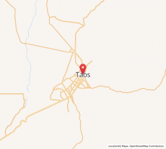 Map of Taos, New Mexico