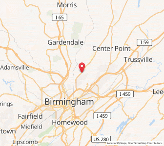 Map of Tarrant, Alabama