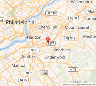 Map of Tavistock, New Jersey