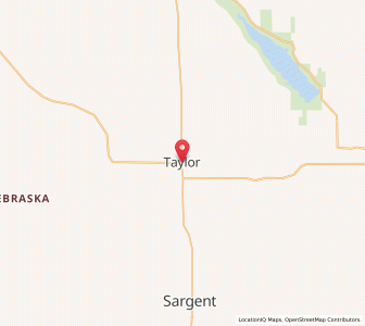 Map of Taylor, Nebraska