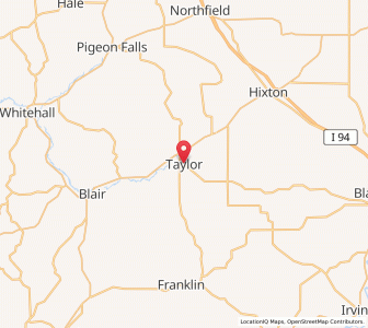 Map of Taylor, Wisconsin