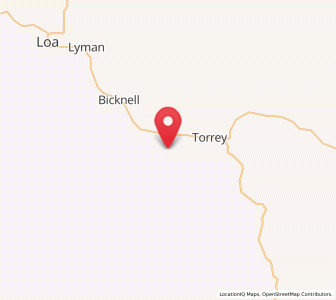 Map of Teasdale, Utah