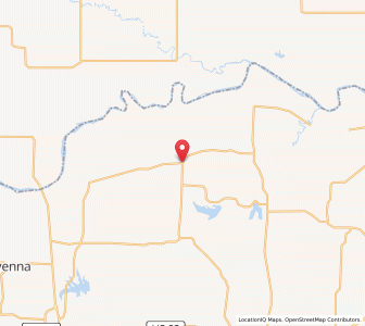 Map of Telephone, Texas