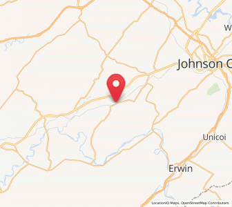 Map of Telford, Tennessee