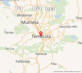Map of Temecula, California