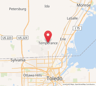 Map of Temperance, Michigan