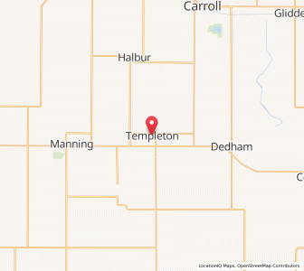 Map of Templeton, Iowa