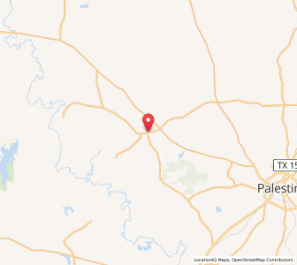 Map of Tennessee Colony, Tennessee