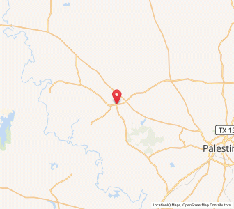 Map of Tennessee Colony, Texas