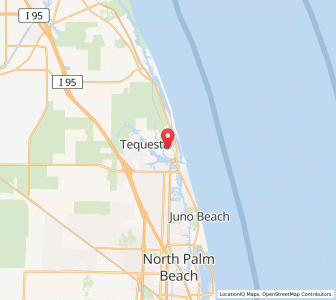 Map of Tequesta, Florida