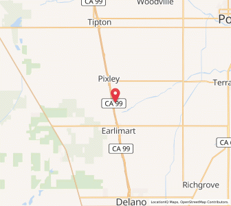 Map of Teviston, California