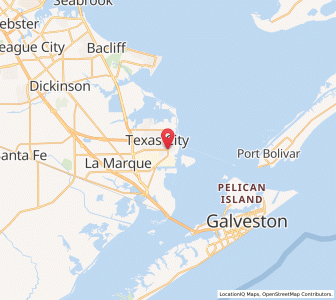 Map of Texas City, Texas
