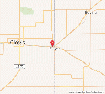 Map of Texico, New Mexico