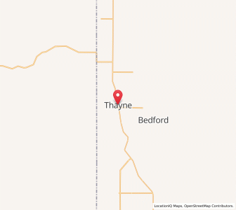 Map of Thayne, Wyoming