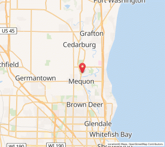 Map of Thiensville, Wisconsin