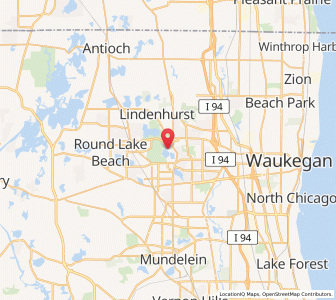 Map of Third Lake, Illinois