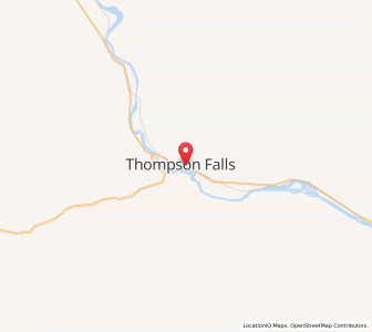 Map of Thompson Falls, Montana