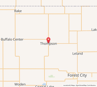 Map of Thompson, Iowa