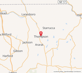 Map of Thompson, Pennsylvania