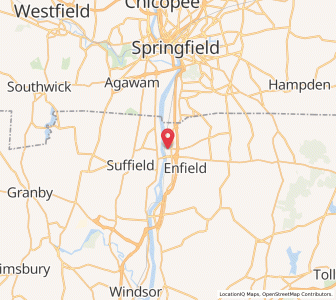 Map of Thompsonville, Connecticut