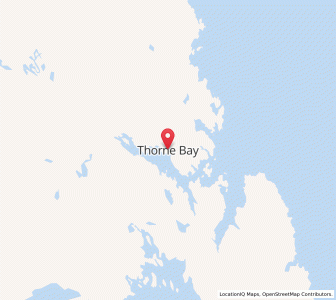 Map of Thorne Bay, Alaska