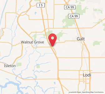 Map of Thornton, California