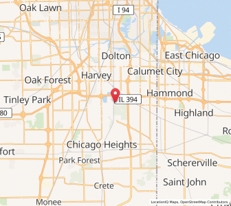 Map of Thornton, Illinois