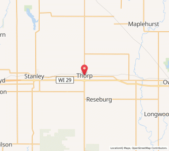 Map of Thorp, Wisconsin