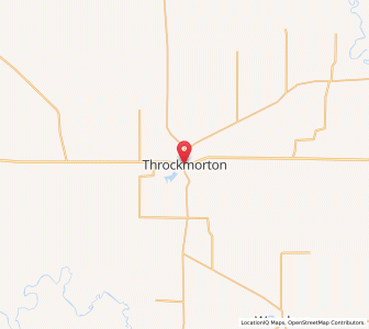 Map of Throckmorton, Texas