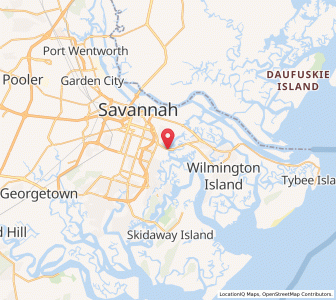 Map of Thunderbolt, Georgia