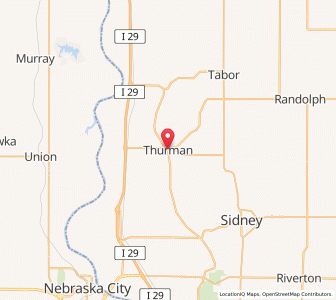 Map of Thurman, Iowa