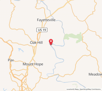 Map of Thurmond, West Virginia