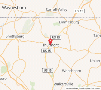 Map of Thurmont, Maryland