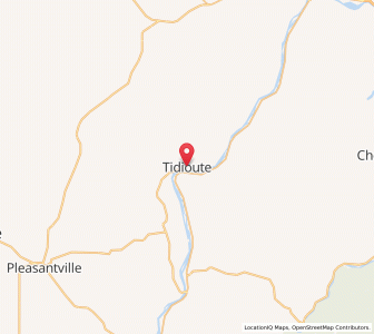 Map of Tidioute, Pennsylvania