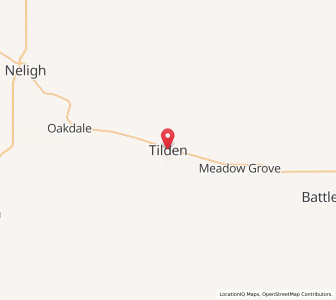 Map of Tilden, Nebraska